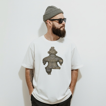 Goggle-Eyed Clay Figure
